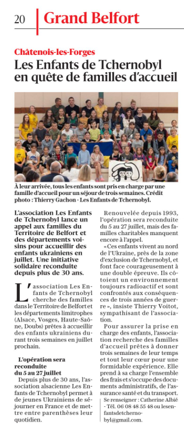 Les Enfants de Tchernobyl